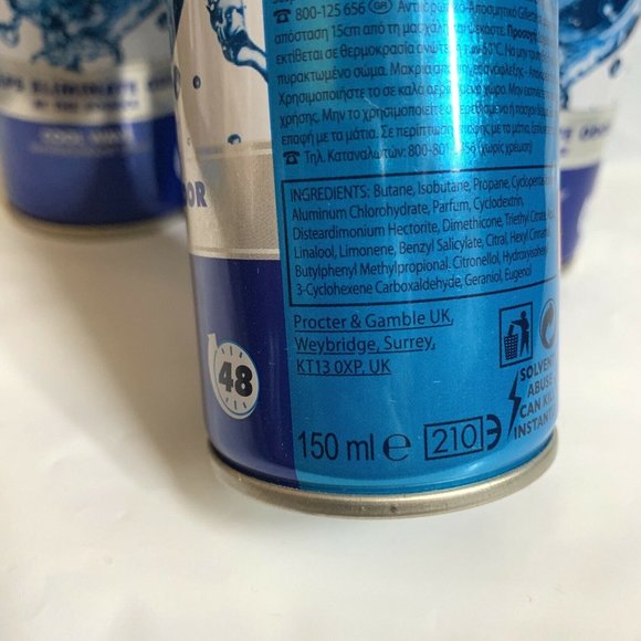 Gillette Endurance Cool Wave Antiperspirant Deodorant Body Spray Eliminate Odour - Picture 3 of 3